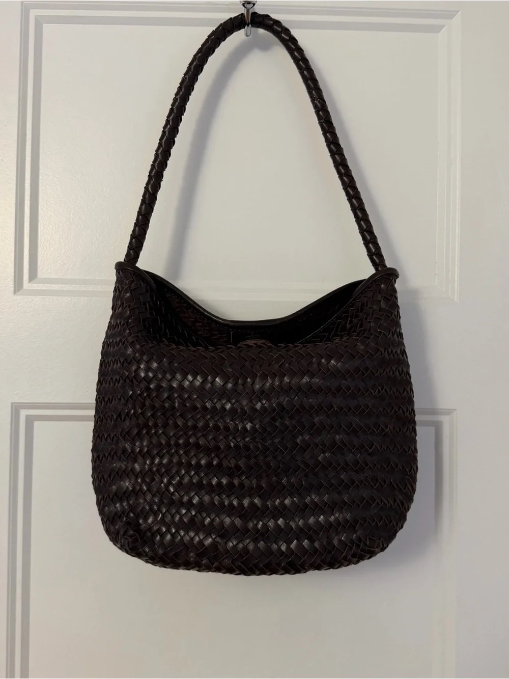 Madewell The Signature Woven Shoulder Bag - Color Name: Coffee Bean - Picture 2 of 5